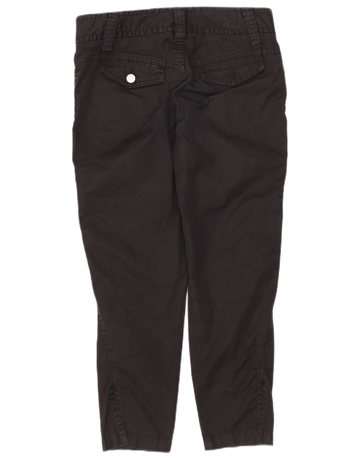 Pantaloni cropped subțiri pentru femei Benetton W36 L24 negri
