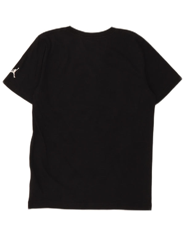 Tricou grafic Jordan pentru băieți Top 12-13 ani mare bumbac negru