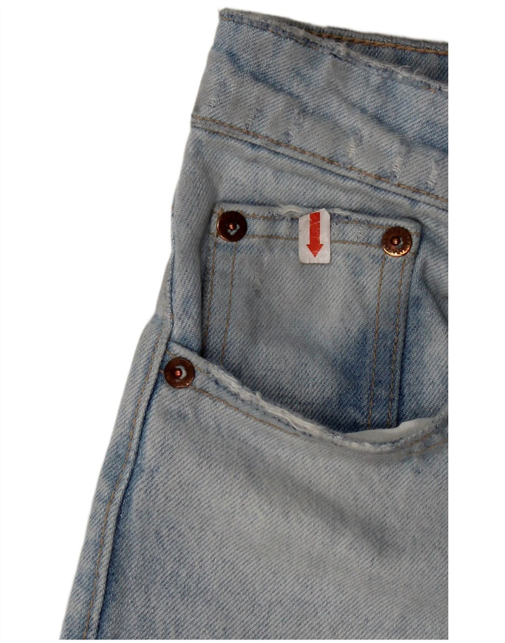 Blugi Drepți Femei ZARA EU 34 2XS L24 L26 Bumbac Albastru