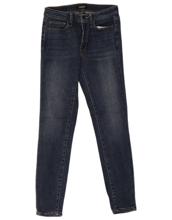 Dkny Womens Skinny Jeans W27 L28 Blue Cotton