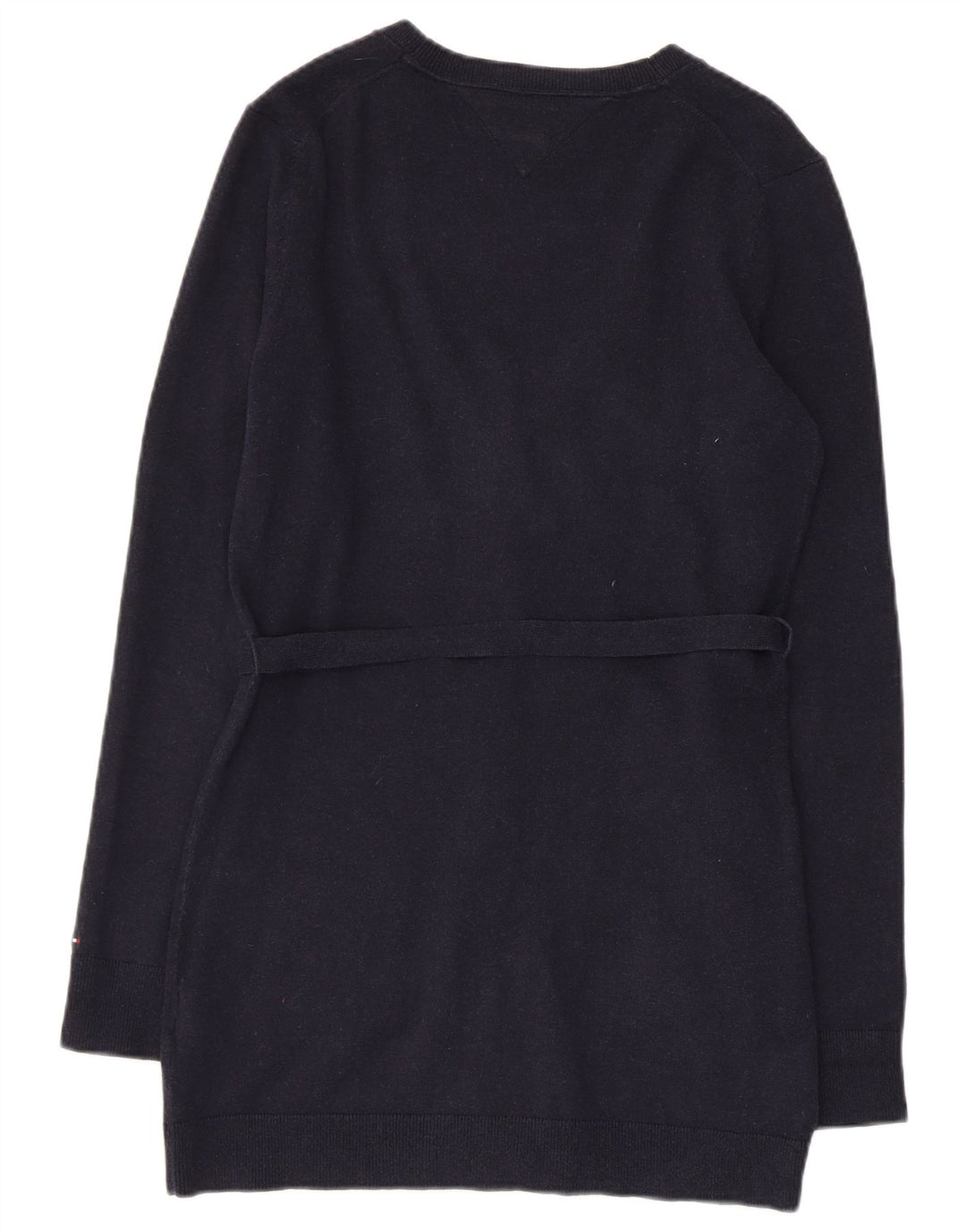 TOMMY HILFIGER Pulover cardigan pentru femei UK 12 mediu, bleumarin, bumbac