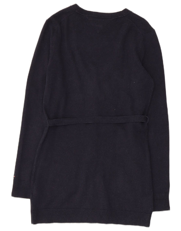 TOMMY HILFIGER Pulover cardigan pentru femei UK 12 mediu, bleumarin, bumbac