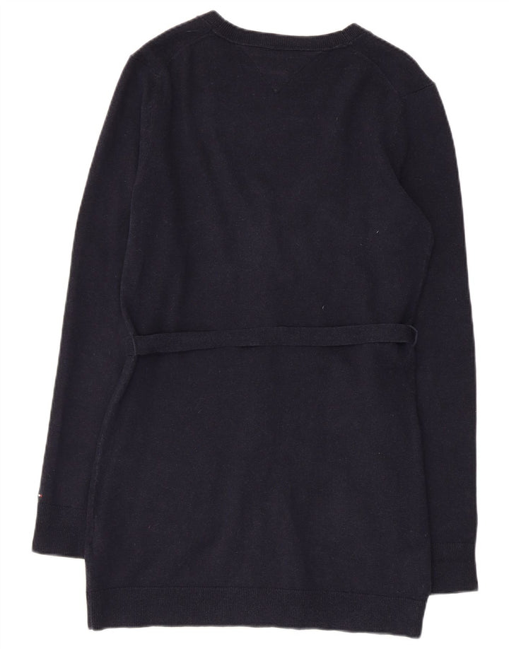 TOMMY HILFIGER Pulover cardigan pentru femei UK 12 mediu, bleumarin, bumbac