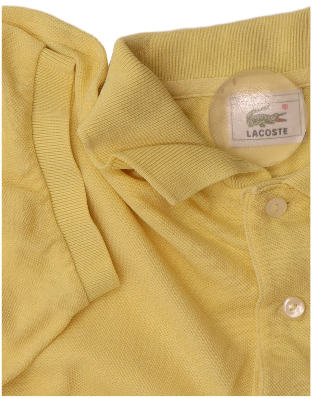 Tricou polo pentru bărbați Lacoste Mărimea 3 Bumbac galben mic