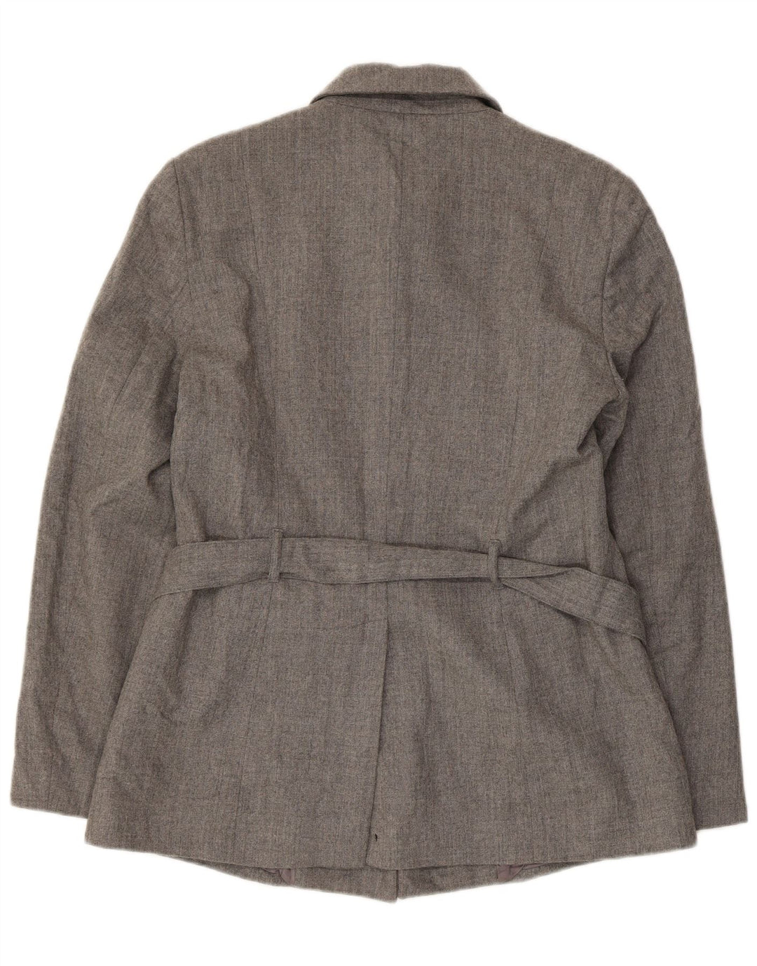 Sacou Benetton pentru femei cu 5 nasturi IT 44 Lână virgină gri mediu