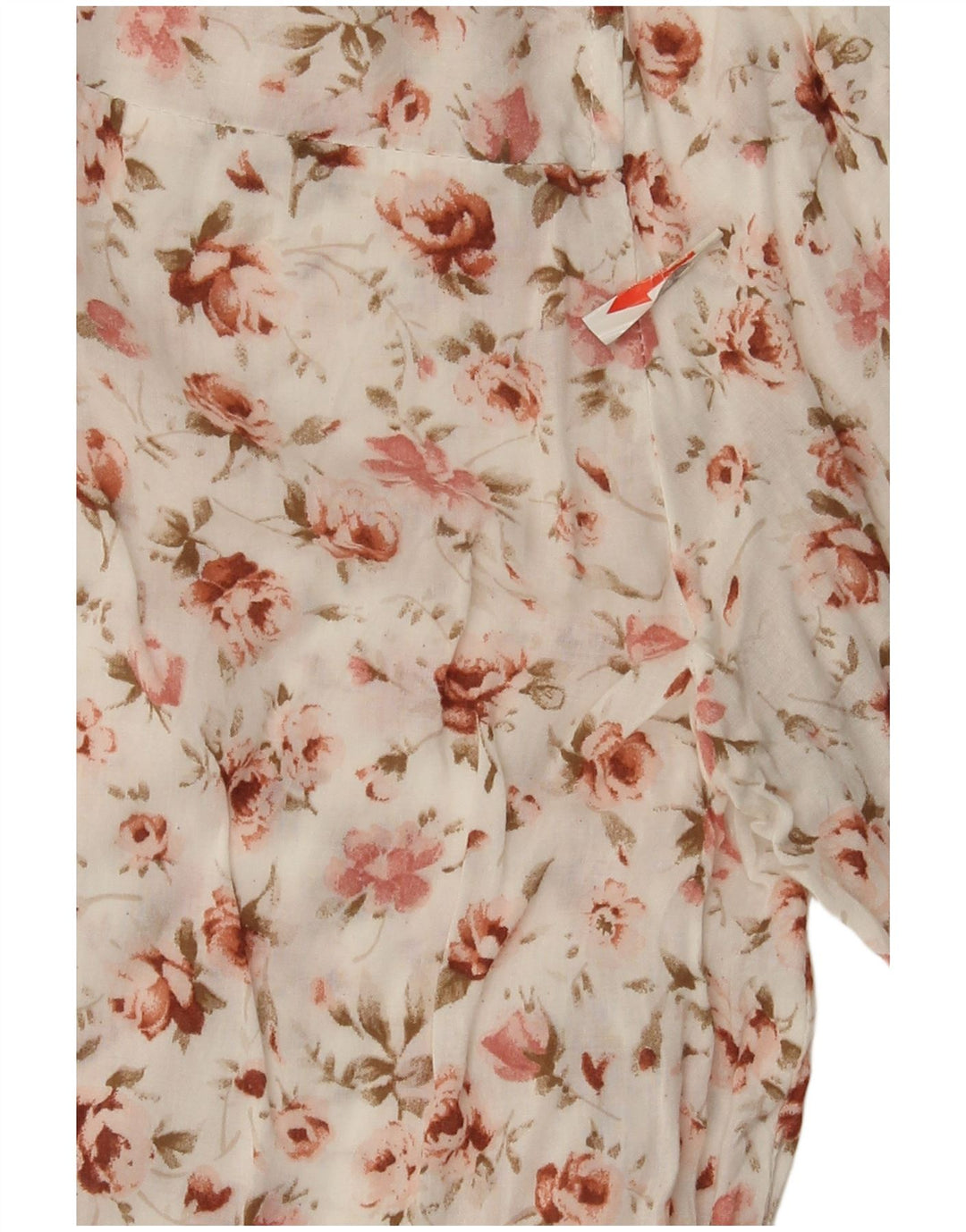 Bluză pentru femei Zara cu mâneci 3/4 UK 14 Medium White Floral