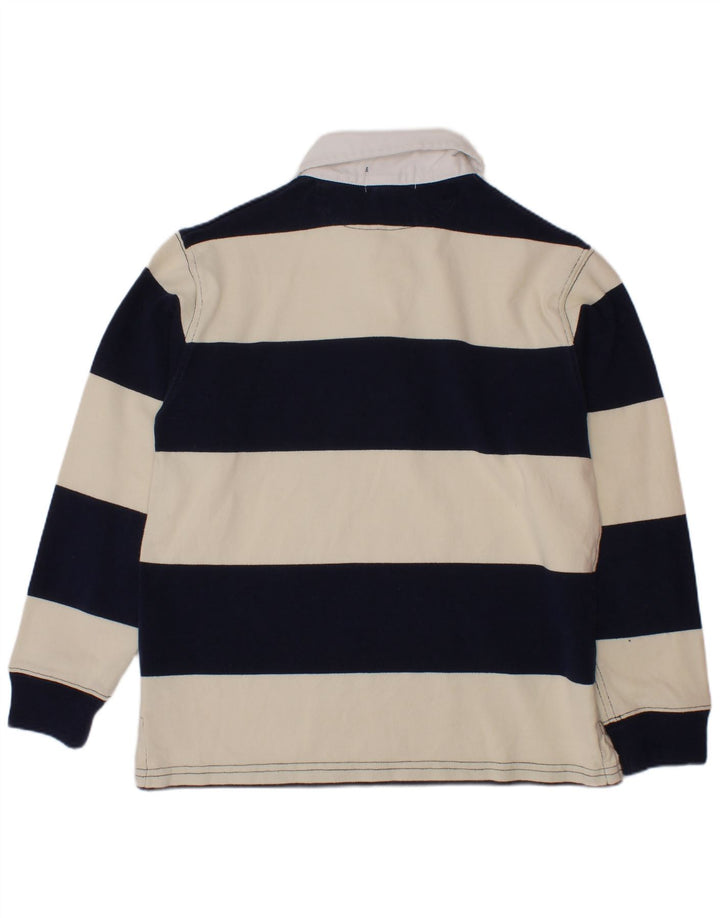 POLO RALPH LAUREN Tricou polo rugby pentru băieți 6-7 ani în dungi alb