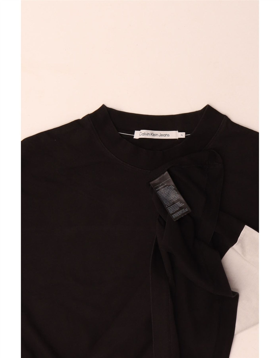 CALVIN KLEIN JEANS Tricou grafic pentru bărbați Top XL Bumbac color bloc negru