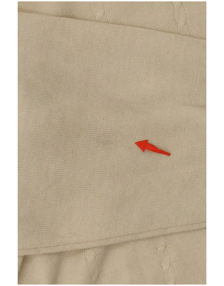 Pulover cu decolteu în V BIBO pentru femei IT 50 XL din lână alb catifelat