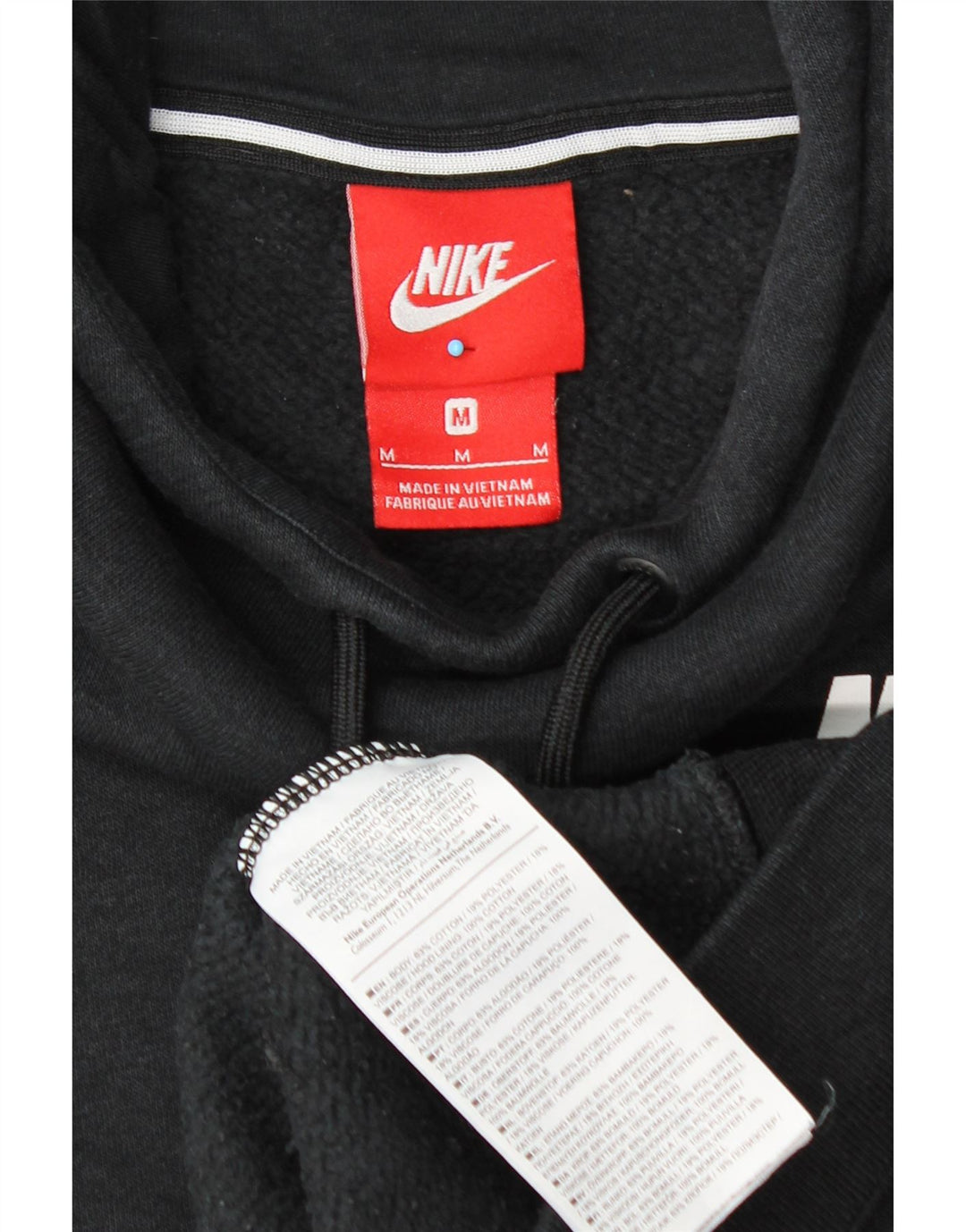 Pulover NIKE Grafic pentru bărbați, bumbac mediu negru