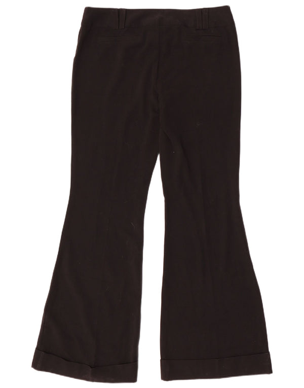 Topshop Pantaloni casual Flare pentru femei UK 12 Medium W32 L33 Poliester negru