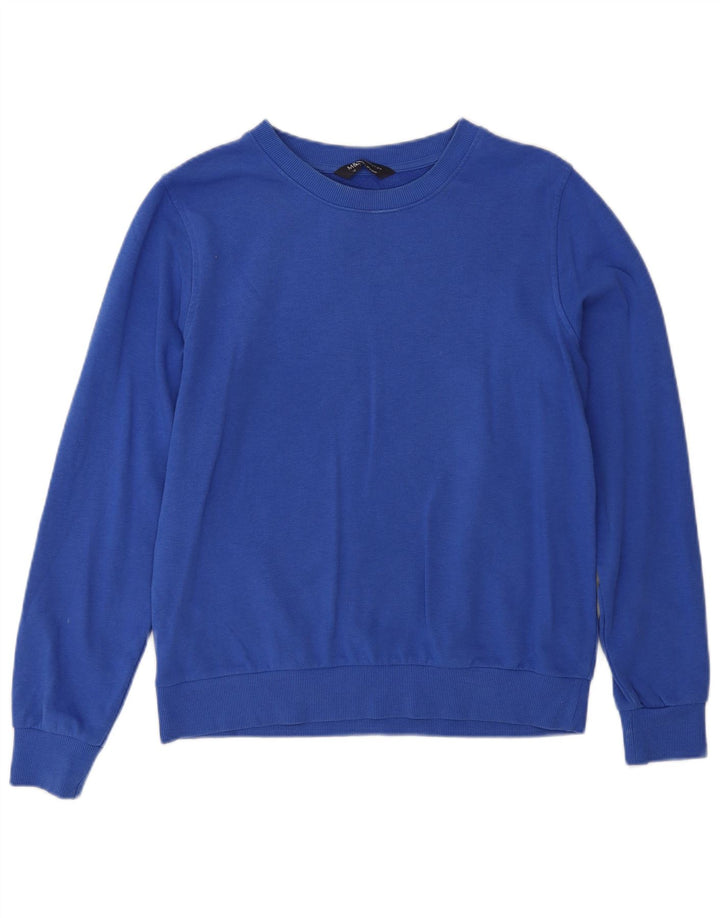 Pulover supradimensionat pentru femei Marks & Spencer UK 10 Bumbac albastru mic