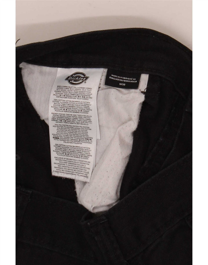 Pantaloni cargo dritti pentru bărbați Dickies W30 L32 bumbac negru