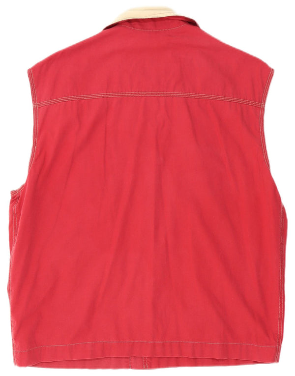 Uniformă pentru bărbați oversized Utility Gilet UK 36 Small Red Bumbac