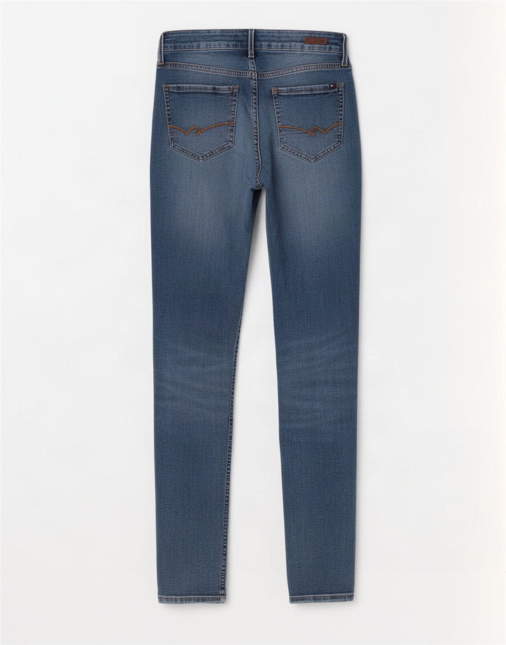 Blugi slim pentru femei Tommy Hilfiger W27 L32 bumbac albastru