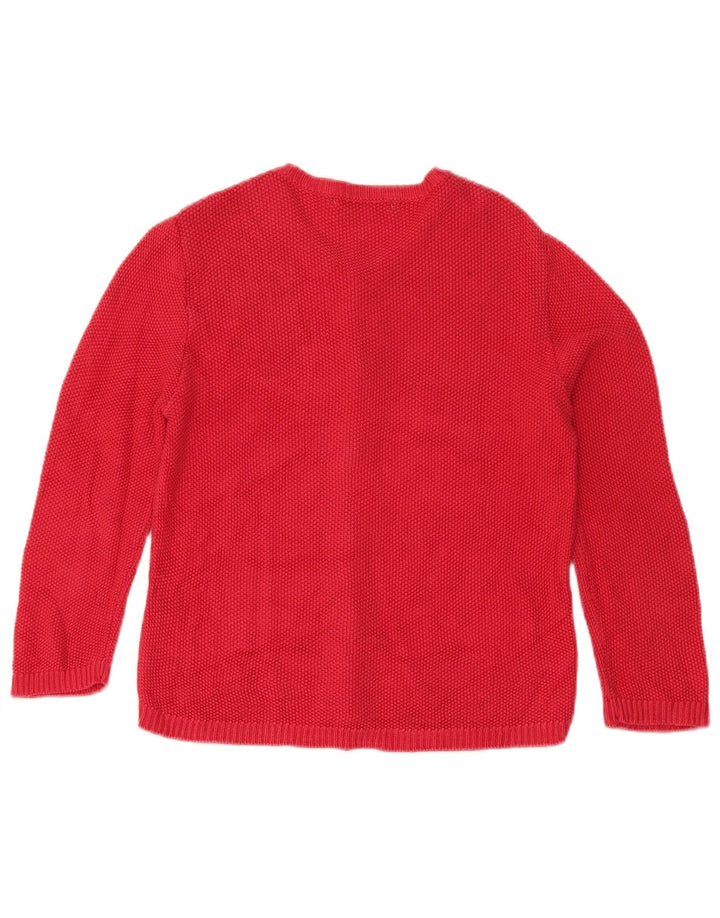 Pulover cardigan pentru femei Zara UK 10 Small Red Viscose