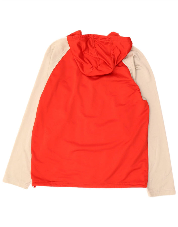 Pulover ADIDAS pentru băieți, cu grafică, cu fermoar, 13-14 ani, roșu