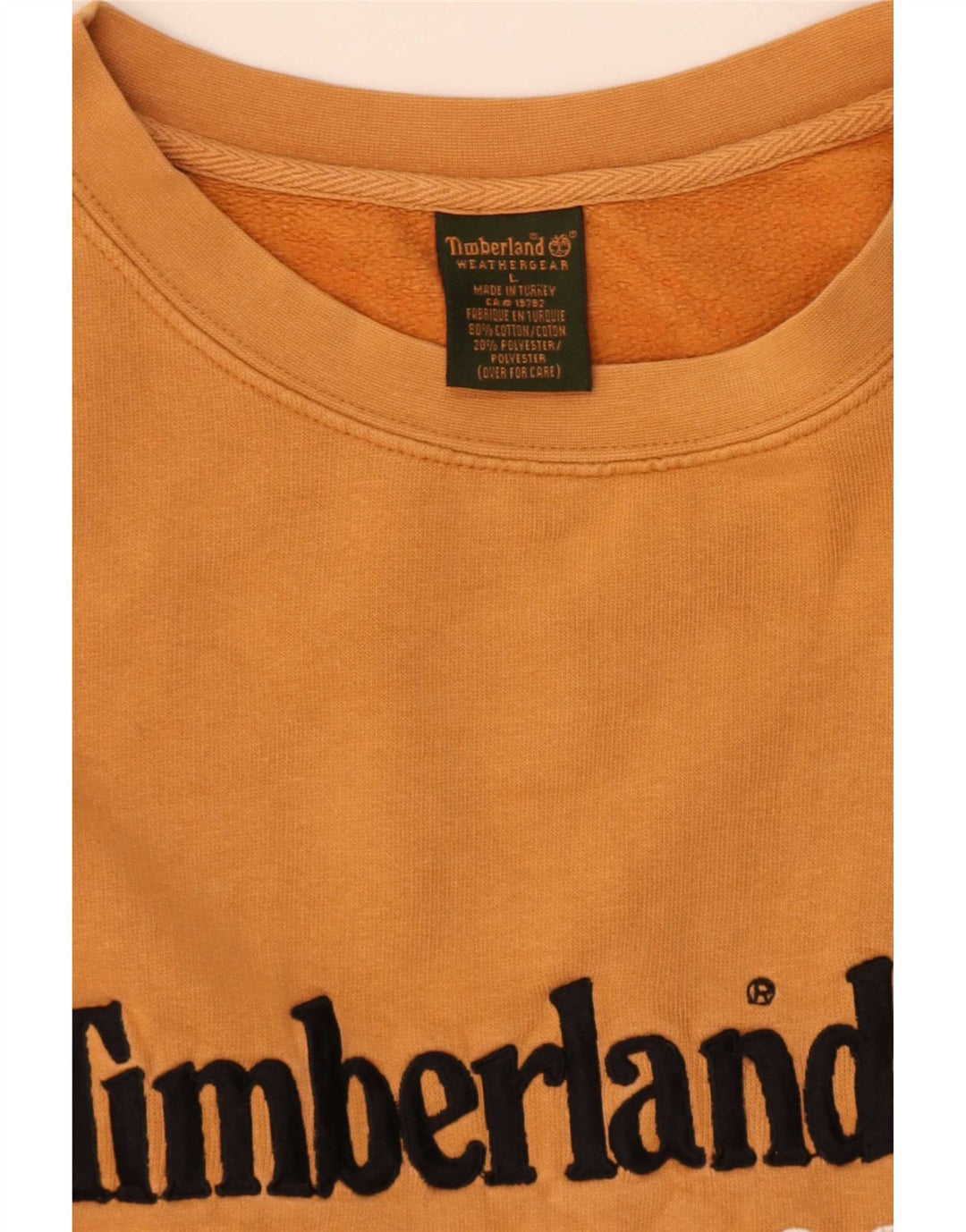 Hanorac grafic pentru bărbați Timberland Pulover mare bumbac portocaliu
