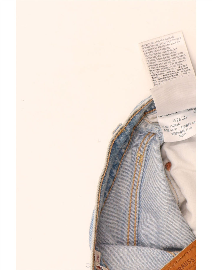 Blugi drepti distressed Ribcage Levi's L26 L27 Bumbac albastru