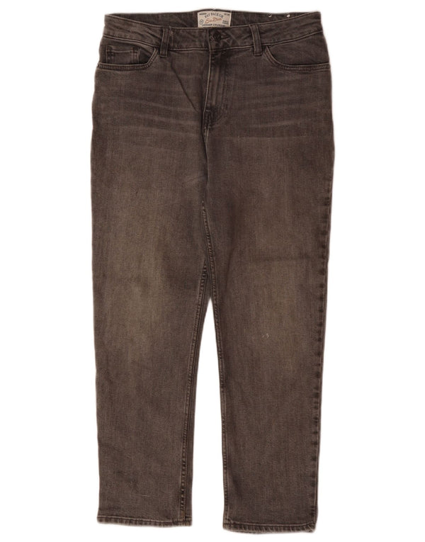 FAT FACE Blugi tăiați pentru femei Chesham Girlfriend UK 10 Small W30 L24 Gri