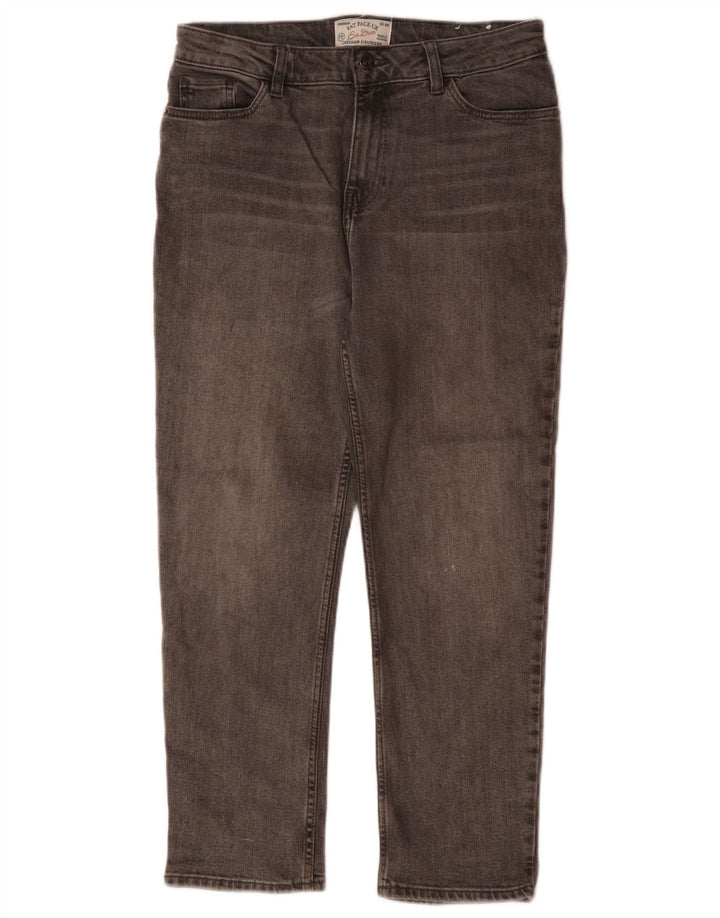 FAT FACE Blugi tăiați pentru femei Chesham Girlfriend UK 10 Small W30 L24 Gri