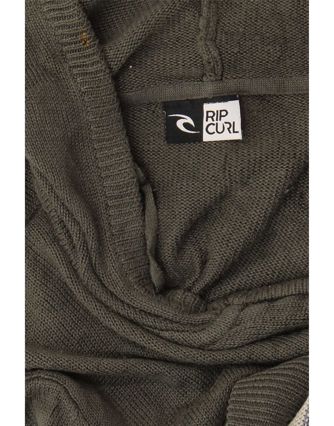 Pulover cardigan cu glugă pentru bărbați Rip Curl, gri mediu cu dungi