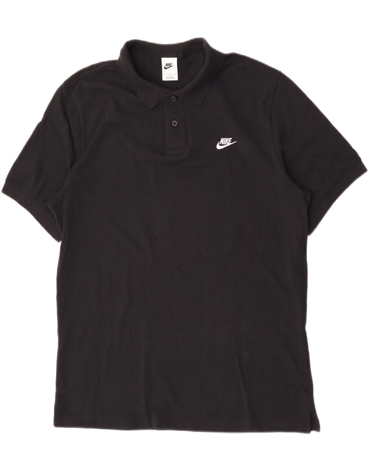 Tricou polo pentru bărbați Nike mare negru