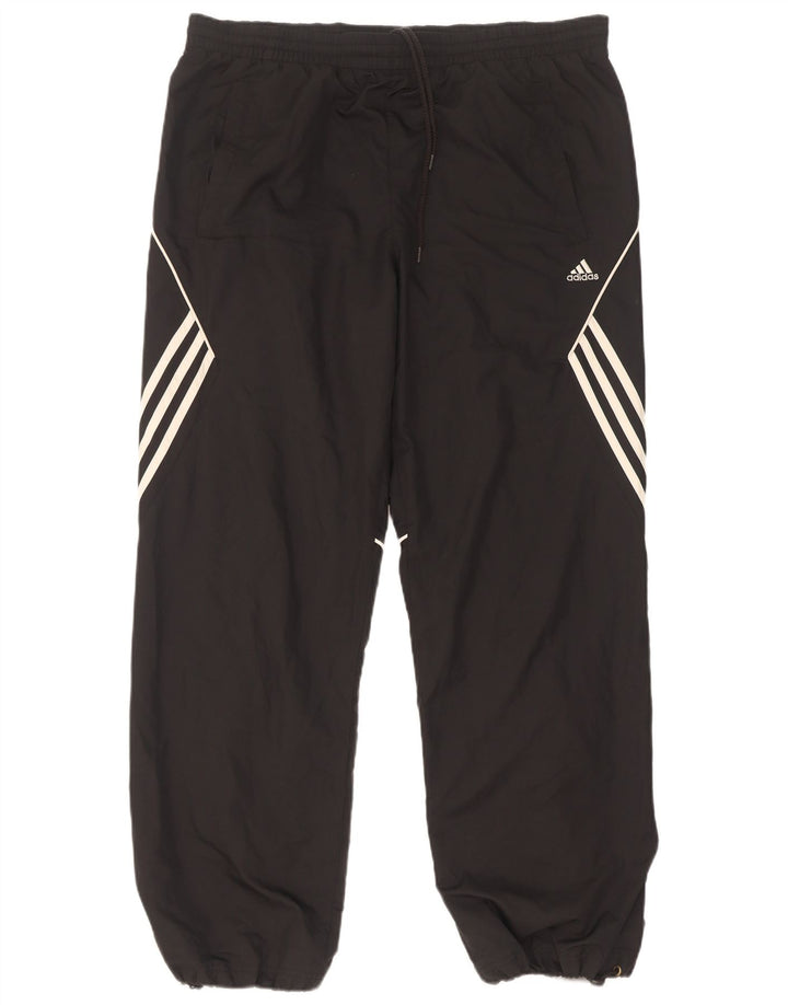 Pantaloni de trening Adidas pentru bărbați Joggeri poliester mediu negru