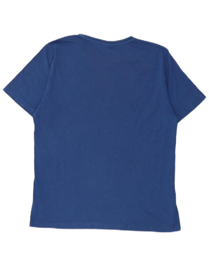Tricou grafic North Sails pentru bărbați Top, bumbac albastru mediu