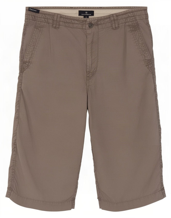 Bermude pentru bărbați Marks & Spencer W32 Medium Grey Linen