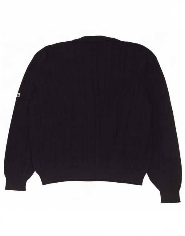 Pulover cardigan pentru bărbați Navigare XL Lână bleumarin