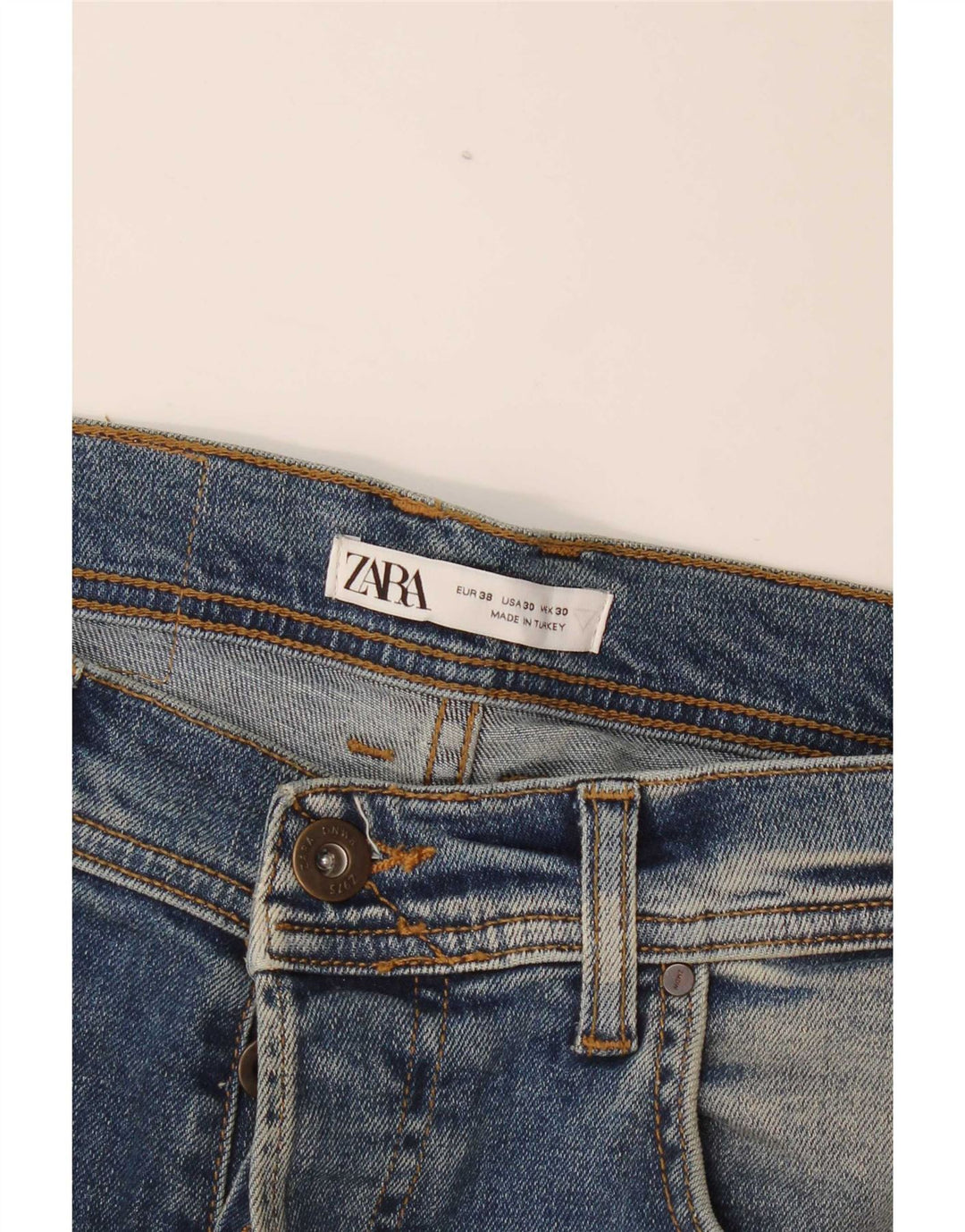 Blugi slim pentru bărbați Zara EU 38 Mici L30 L30 Albastru