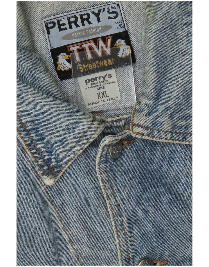 Jachetă de blugi Perry's pentru bărbați UK 44 2XL Bumbac albastru