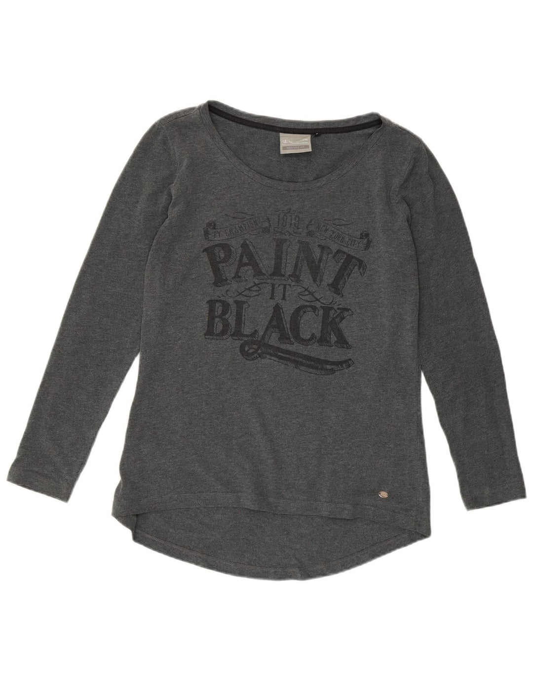 Tricou grafic pentru femei CHAMPION Heritage Fit Top UK 14 Large Gri