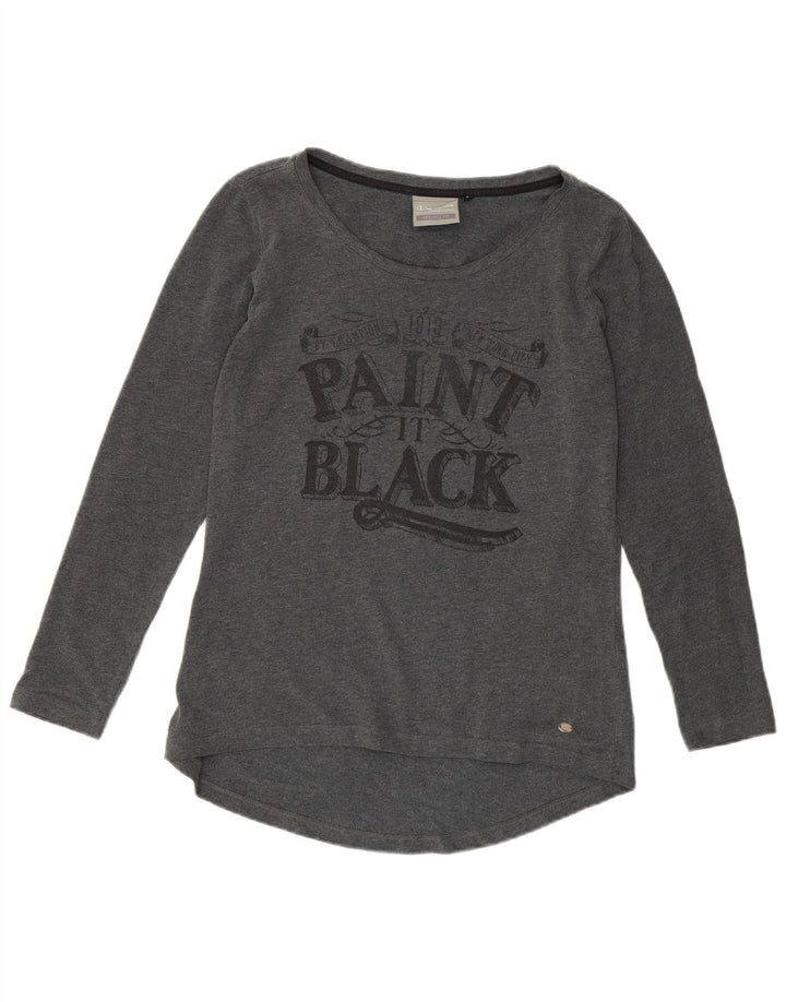 Tricou grafic pentru femei CHAMPION Heritage Fit Top UK 14 Large Gri