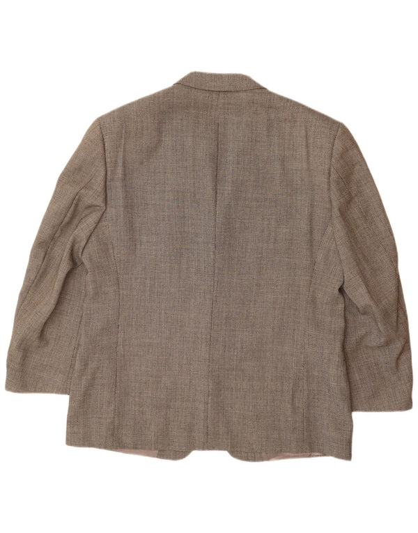 VERSACE Jachetă pentru bărbați cu 3 nasturi, UK 42 XL, lână gri