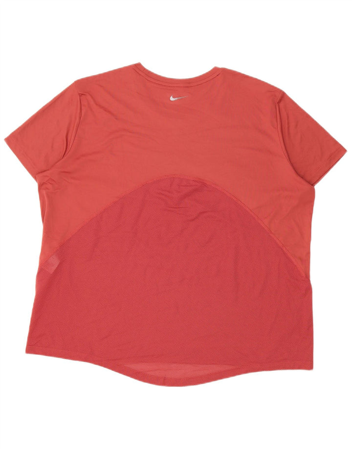 Tricou Nike pentru femei Dri Fit Top UK 18 XL roz poliester