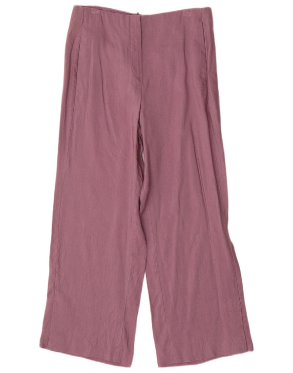 Massimo Dutti Pantaloni chino pentru femei cu picioare largi EU 38 Mici L28 L27 Liliac
