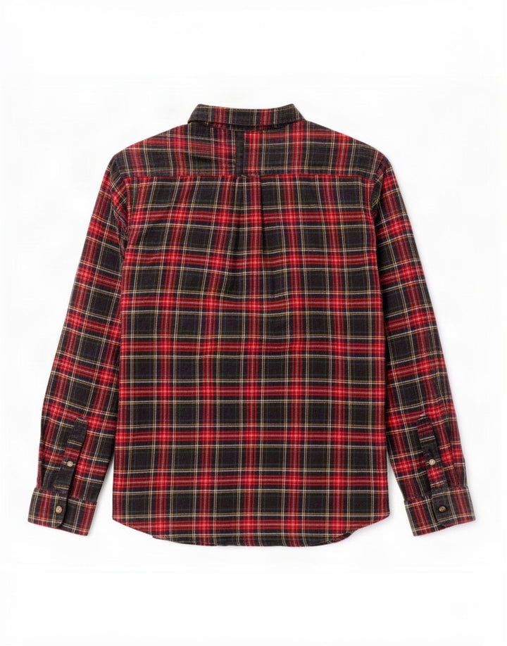 Cămașă de flanel pentru bărbați Chaps, bumbac carouri roșu 2XL