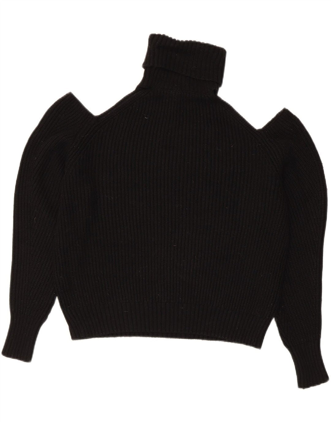 Pulover oversized cu gât rulat Zara pentru femei UK 10 Mic Negru