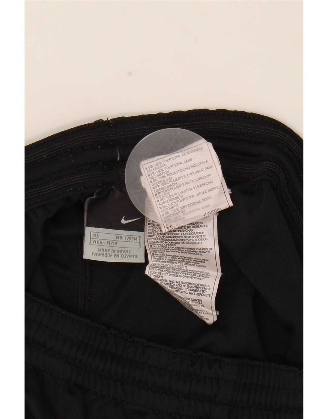 Pantaloni scurți sport Nike băieți 13-14 ani XL poliester negru