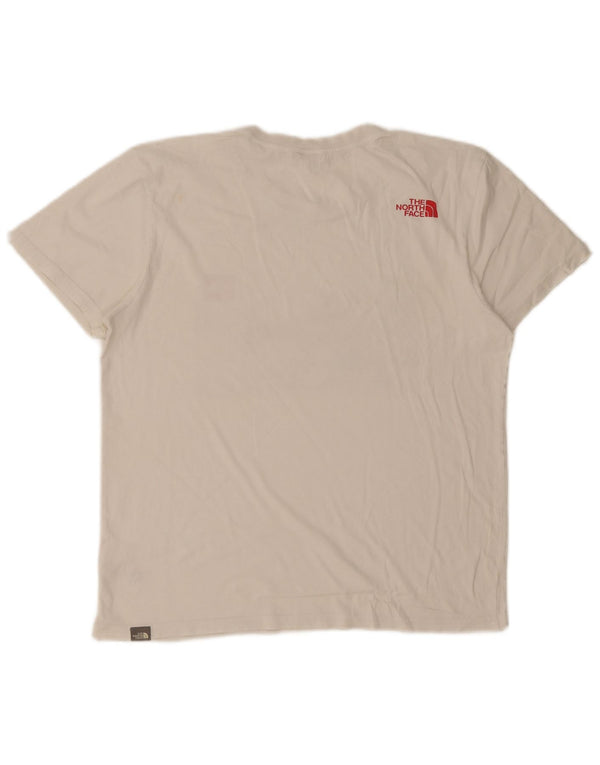 Tricou grafic pentru bărbați The North Face Top Medium White Bumbac