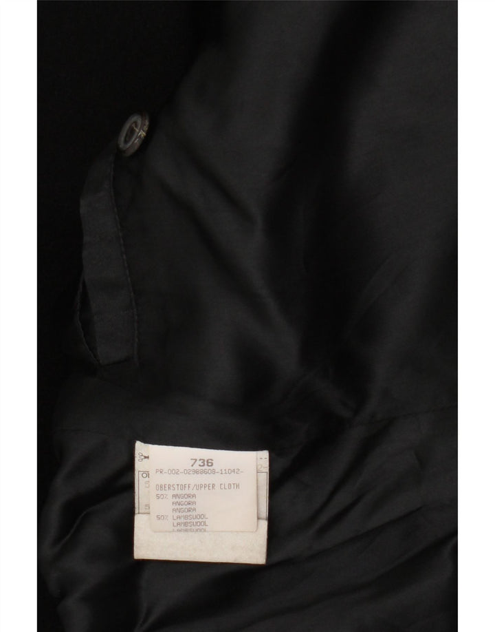CERRUTI 1881 Palton supradimensionat pentru femei IT 44 Medium Black Angora