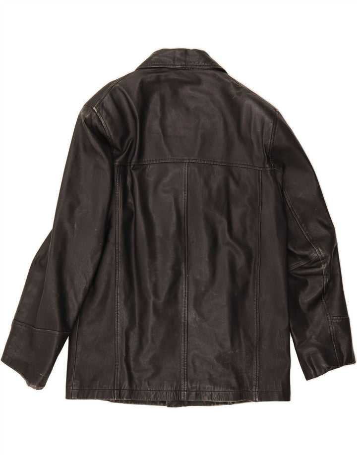 ROUTE 66 Mens Leather Jacket UK 40 Large Black Leather Vintage Route 66 and Second-Hand Route 66 from Messina Hembry 