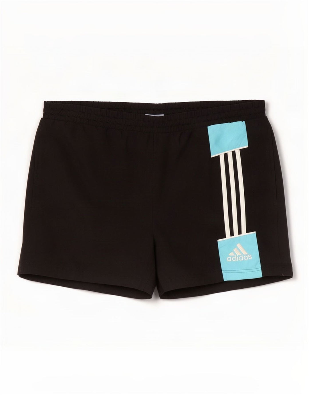 Pantaloni scurți sport pentru bărbați Adidas, mediu negru, poliester color bloc