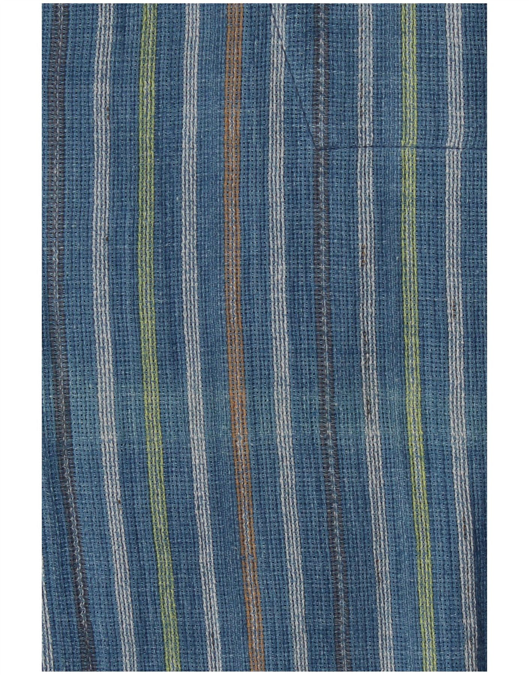 VINTAGE Cămașă cu mânecă scurtă pentru bărbați, cu mânecă scurtă, cu dungi albastre medii