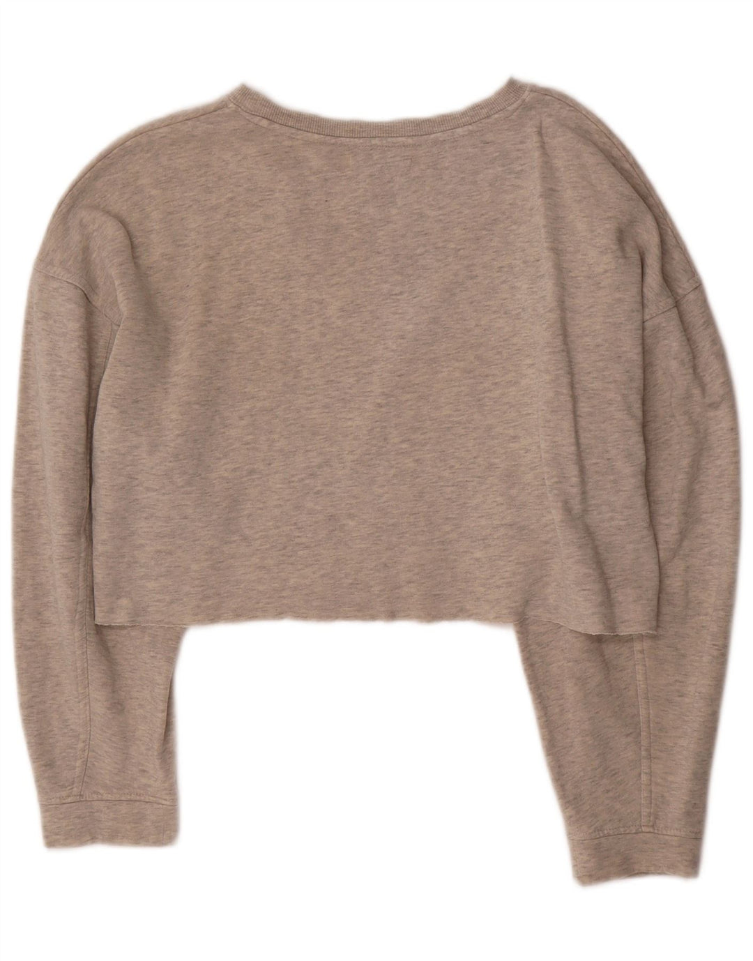 ZARA Womens Oversized Crop Sweatshirt Jumper UK 10 Small Grey