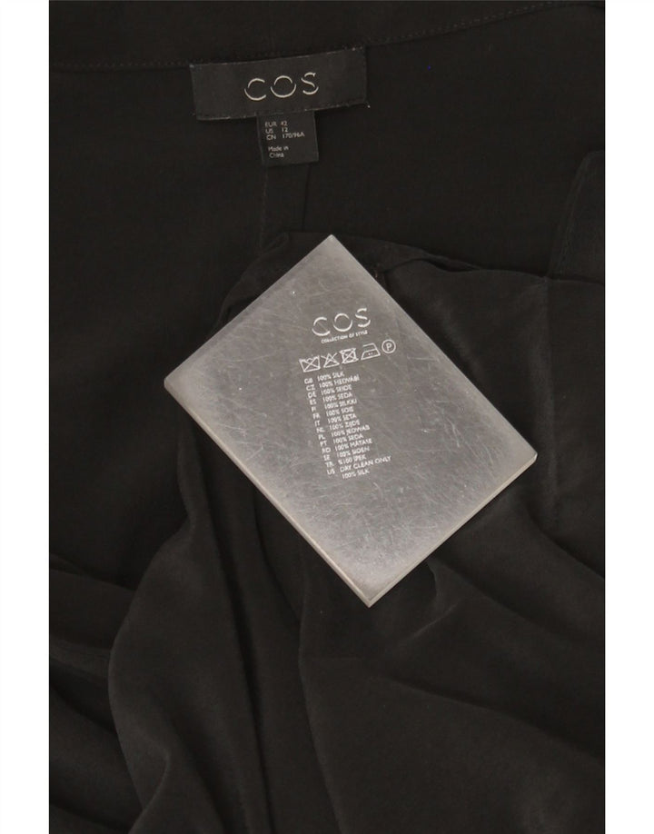 Rochie schimbătoare cu mânecă lungă pentru femei Cos EU 42 Mătase mare neagră