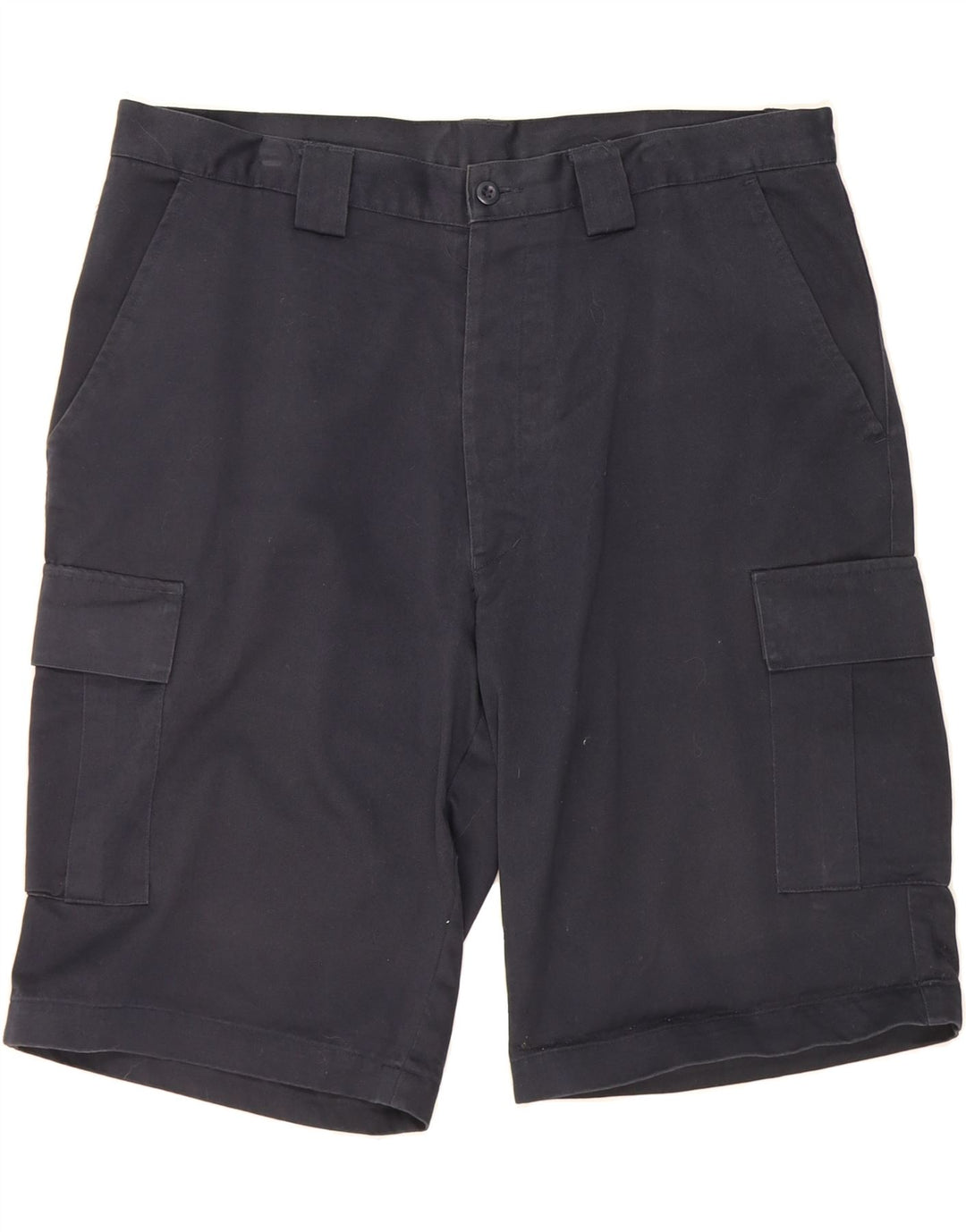 WILKER Mens Khakis Cargo Shorts  W38 XL  Navy Blue Vintage Wilker and Second-Hand Wilker from Messina Hembry 
