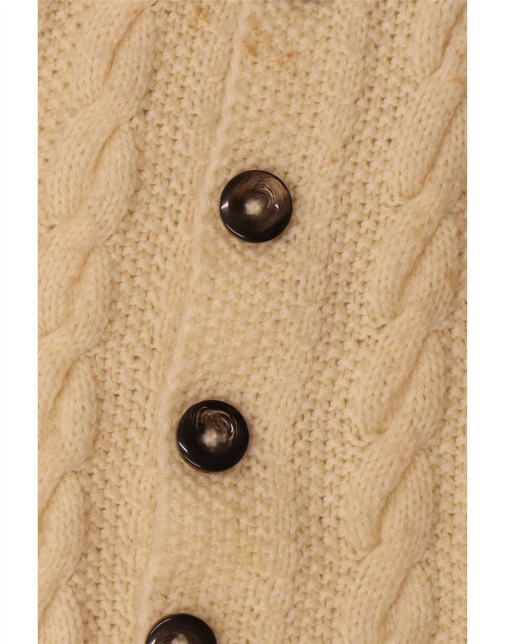 Cardigan Vintage pentru bărbați, mic, alb